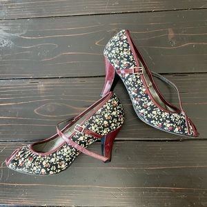 Floral high heels